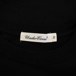 UNDERCOVER 24SS PSYCHO Tシャツ 半袖 クルーネック ロゴ プリント ストレッチ 2 黒 ブラック UC2D2801