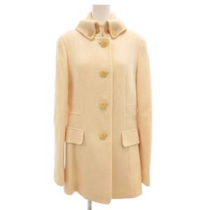コート ステンカラー ウール ミドル 総裏地 40 アイボリー /GV GY47