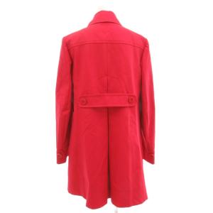 MAX MARA WEEKEND LINE ステンカラーコート ミドル 背抜き コットン 40 赤 レッド /GV GY47