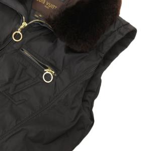 LOUIS VUITTON ベスト ジップアップ 34 ブラック