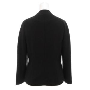 Max Mara Studio MaxMaraStudio ノーカラージャケット 総裏地 シングル 36 XS 黒 ブラック  /AE GY47