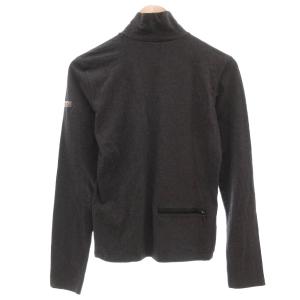 PRADA SPORT Tシャツ カットソー タートルネック ロゴ 長袖 M ダークグレー /AE GY47