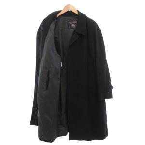 burberrys ヴィンテージ チェスターコート ヘリンボーン カシミヤ ネイビー