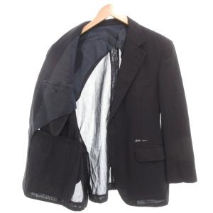 BURBERRY テーラードジャケット ロゴボタン ネイビー