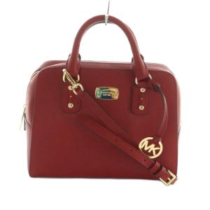 2WAY ショルダーバッグ ハンドバッグ 赤 /MI OS