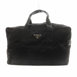 トライアングルロゴ ボストンバッグ ブラック