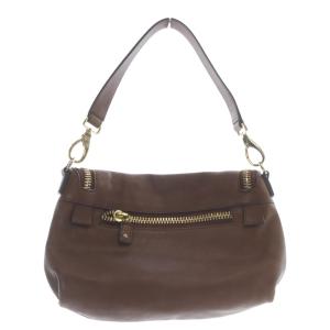 ANYA HINDMARCH MAXI ZIP CROSSBODY 2WAYバッグ ハンドバッグ ショルダーバッグ 茶 ブラウン /SR46