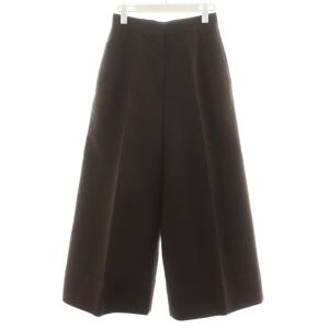 21SS センタープレスバギーパンツ ワイドパンツ コットン 32 茶 ブラウン JSPS301425WS24160011