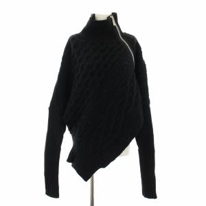 Twisted Cable High Neck Pullover