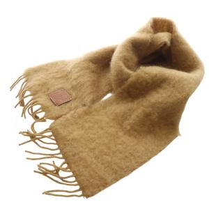 スカーフ モヘア&ウール マフラー ブラウン