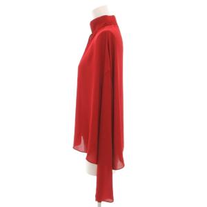 BALENCIAGA ブラウス プルオーバー リボン 36 レッド