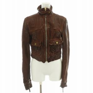 レザージャケット 40 ブラウン