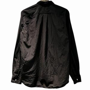 BLACK COMME des GARCONS 24AW エステルジップ ファスナーシャツ M ブラック IN-B003
