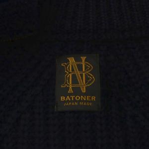 BATONER 22AW SIGNATURE DRIVERS KNIT ウール 2 ネイビー