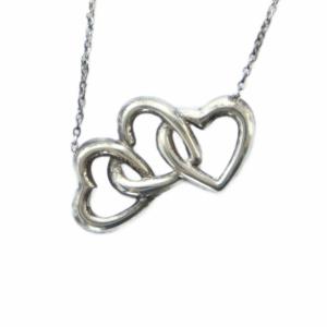 トリプルハート ネックレス アクセサリー ペンダント ロゴ Silver925 シルバー色 GY11 /MQ