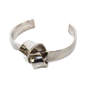 ノットフラットバングル Sサイズ シルバーカラー