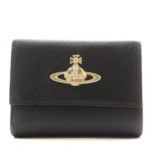 オーブ 財布 三つ折り ブラック