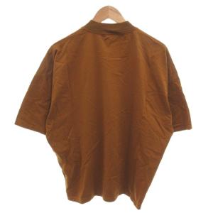 CABaN コットン ビルドネックTシャツ カットソー 半袖 リブ F ブラウン 59-03-91-03001 /FF