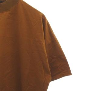 CABaN コットン ビルドネックTシャツ カットソー 半袖 リブ F ブラウン 59-03-91-03001 /FF