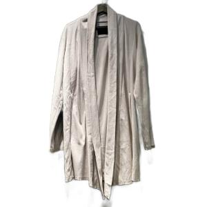 コート ショールカラー ミドル丈 アイボリー /UD