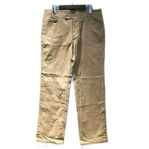 ストレートパンツ スラックス コーディロイ コットン 50 ベージュ