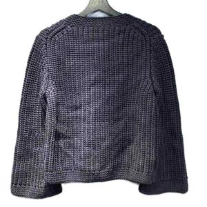 HERMES カーディガン ウール ローゲージ 40 ネイビー