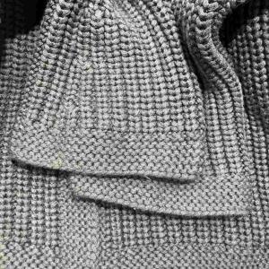 HERMES カーディガン ウール ローゲージ 40 ネイビー