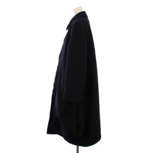 COMME des GARCONS COMME des GARCONS コムコム AD2023 エステル縮絨 ステンカラーコート M ネイビー RL-C008