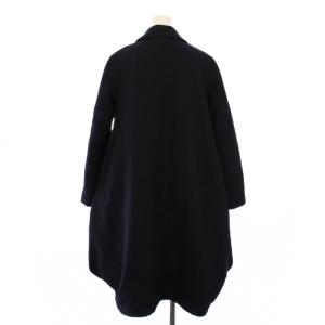COMME des GARCONS COMME des GARCONS コムコム AD2023 エステル縮絨 ステンカラーコート M ネイビー RL-C008