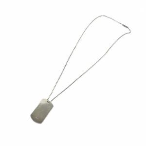 GUCCI ネックレス アクセサリー ペンダント ドッグタグ ボールチェーン ロゴ Silver925 シルバー色