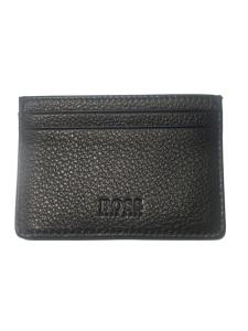 HUGO BOSS カードケース レザー ロゴ 箱付き 黒 ブラック