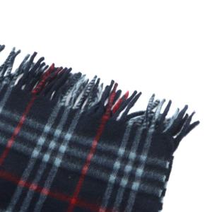 burberrys マフラー チェック柄 カシミヤ ネイビー