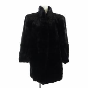 銀サガ 毛皮コート ミンクファー 9 ブラック