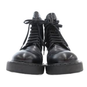 PRADA ショートブーツ 38.5 ブラック