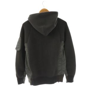 sacai MA-1 Hoodie Sponge Sweat パーカー 1 グレー