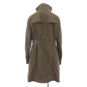 BURBERRY LONDON スタンドカラーコート 裏地ノバチェック柄 46 ブラウン FR746-770-73