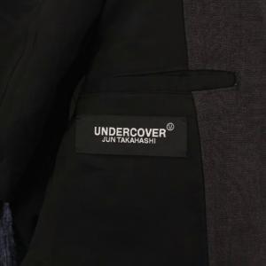 UNDERCOVER ウェザーネームコラージュインサイドアウトテーラードジャケット ウール リネン混