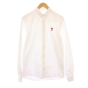 ボタンダウンシャツ ハート刺繍 39 ホワイト