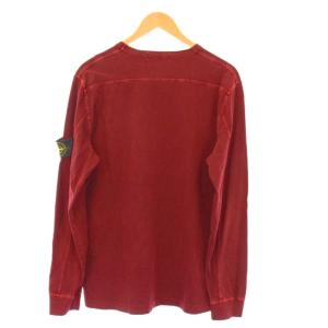 STONE ISLAND ガーメントダイロングスリーブTシャツ カットソー ロンT 長袖 L ボルドー /KH