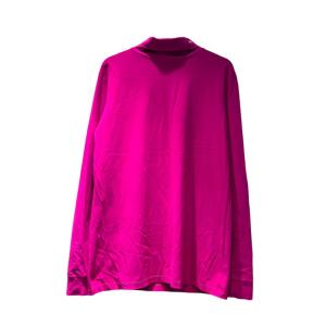 RAF SIMONS 20AW ロゴ刺繍タートルネック長袖カットソー XL ピンク 202-150