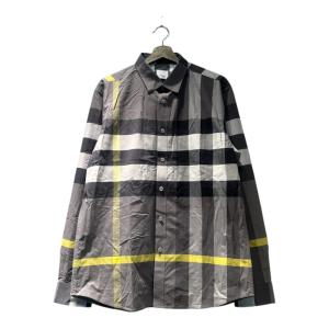 23SS カジュアルシャツ チェック  XL グレー イエロー 8065202