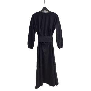 GRACE CONTINENTAL 17AW ワンピース ロング 長袖 ギャザー ウール 36 紺 ネイビー TC