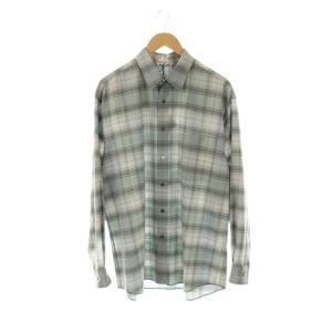 SUPER LIGHT WOOL CHECK SHIRT 4 グレー
