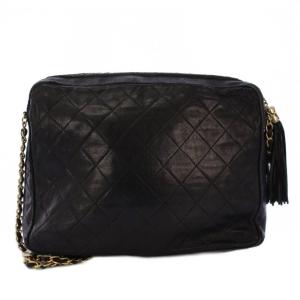 CHANEL マトラッセ チェーンショルダーバッグ ココマーク ブラック 1番台