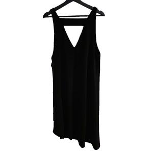 ワンピース ベルト ノースリーブ ロング 38 黒 ブラック TC