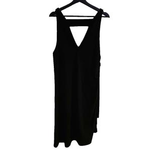 ADORE ワンピース ベルト ノースリーブ ロング 38 黒 ブラック TC