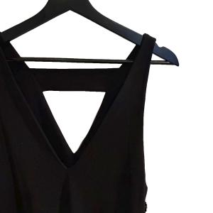ADORE ワンピース ベルト ノースリーブ ロング 38 黒 ブラック TC