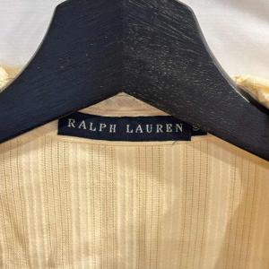 RALPH LAUREN シャツ ブラウス フリル  カットソー アイボリー 9 M位 WGA