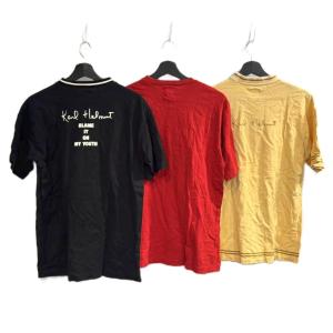 Karl Helmut Tシャツ カットソー 3枚セット まとめ 半袖 ブラック レッド イエロー M WGA