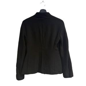 EMPORIO ARMANI ジャケット ブルゾン スタンドカラー ジップアップ ピンドット 38 黒 ブラック WGA